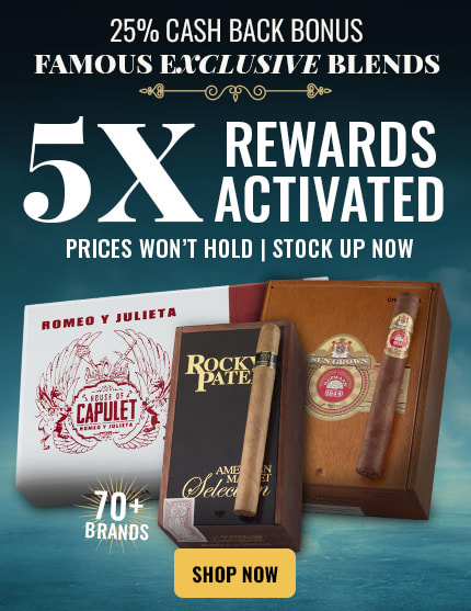 5X Rewards: Earn 25% Cash Back on Famous Exclusive Blends!
