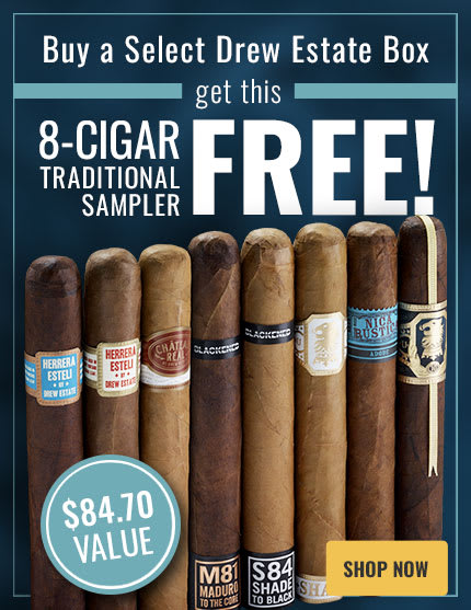 Drew Estate Box Bonus Deal – Get a FREE Sampler!