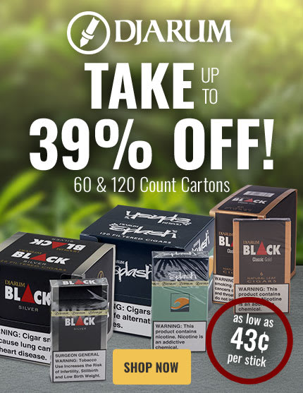 SMALL SMOKES, BIG DEAL: UP TO 39% OFF DJARUM CARTONS!