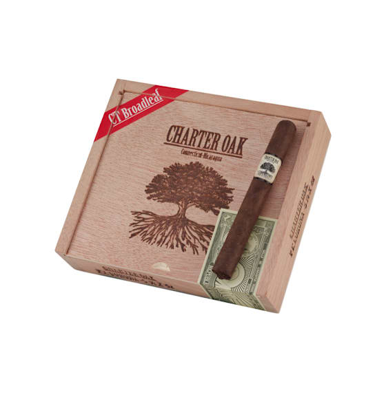 Charter Oak Maduro Petite Corona Box of 20 Cigars