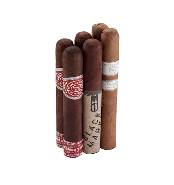 Breakfast Lunch & Dinner 6 Pack No. 1 (3x2) Sampler of 6 Cigars