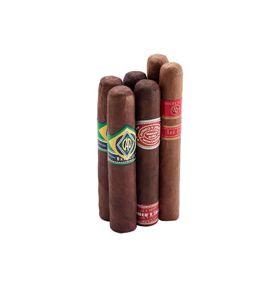 Full Body 6 Pack No. 6 (3x2) Sampler of 6 Cigars