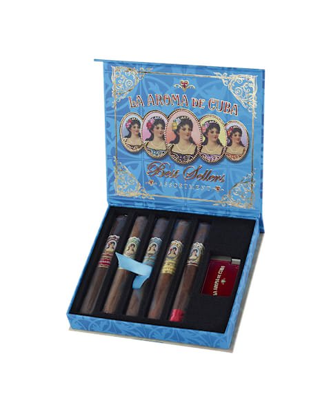 La Aroma de Cuba Best Sellers Assortment Sampler of 5 Cigars