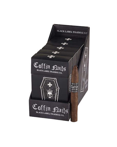 Black Label Trading Coffin Nails Petite Corona Upright of 50 Cigars