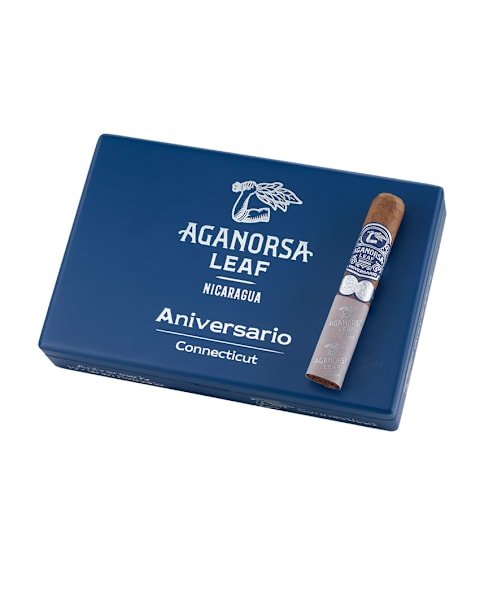 Aganorsa Leaf Aniversario Connecticut Robusto BP Box of 10 Cigars