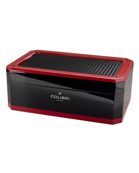 Colibri Rally Black And Red Humidor