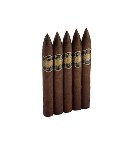 1502 Black Gold Torpedo Pack of 5 Cigars