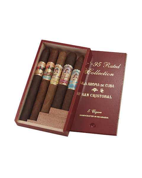 La Aroma de Cuba/San Cristobal 93-95 Rated Collection Sampler of 5 Cigars