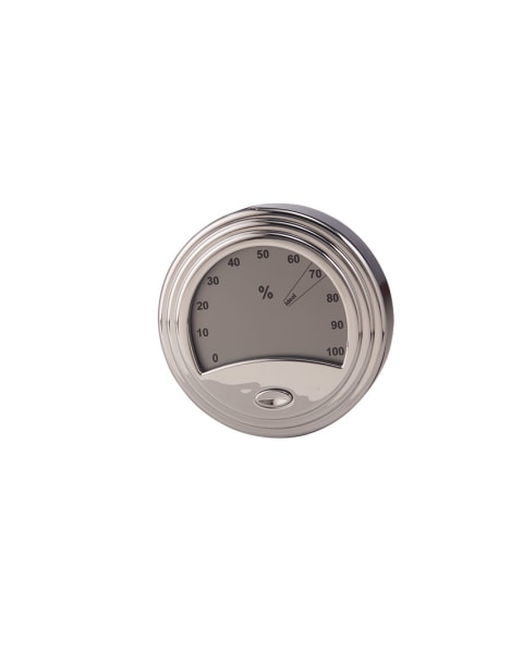Analog Style Silver Digital Hygrometer