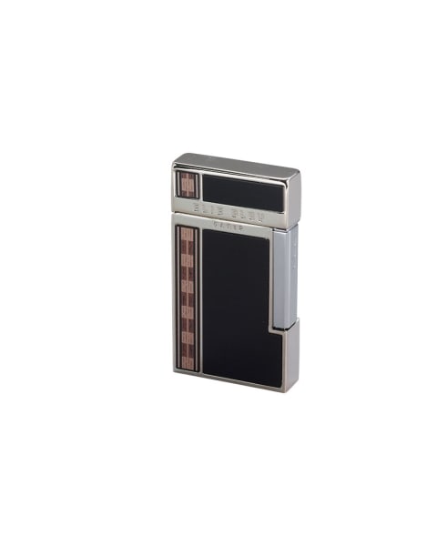 Elie Bleu J-14 Diamond Jet Flame Black Marquetry Lighter