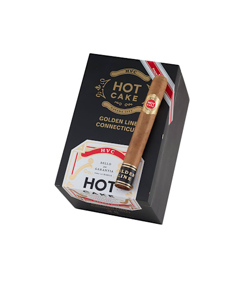 HVC Hot Cake Golden Line Connecticut Coronas Gordas Box of 25 Cigars