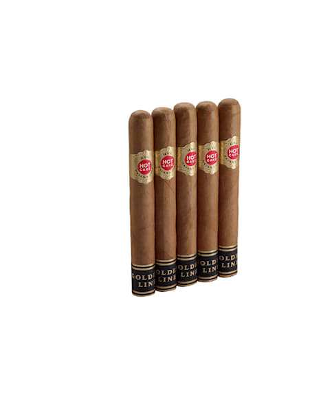 HVC Hot Cake Golden Line Connecticut Coronas Gordas 5 Pack