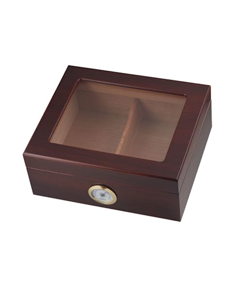 Capri Glass Top Walnut