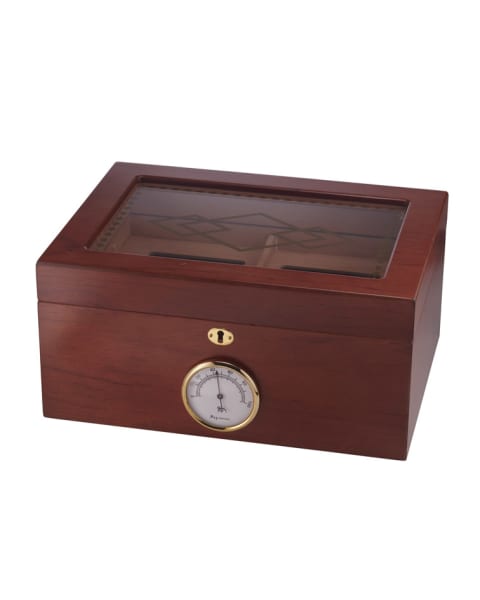 Bally II Glass Top Humidor