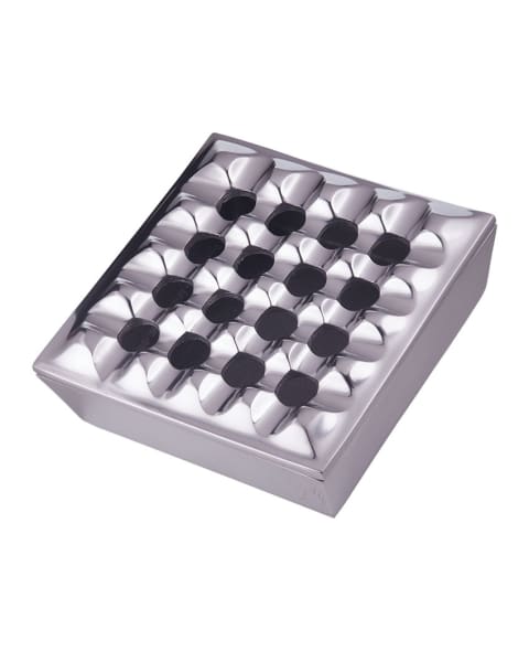 Polished Metal Grid Ashtray