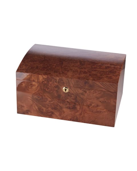 Arcos Rustic Red Burl Humidor