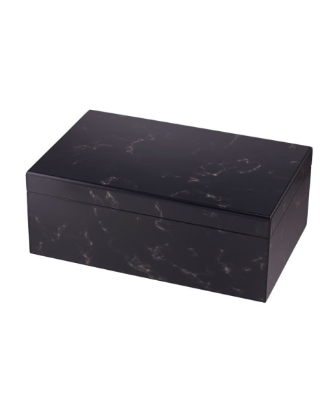 Quality Importers Capri Black Marble Humidor