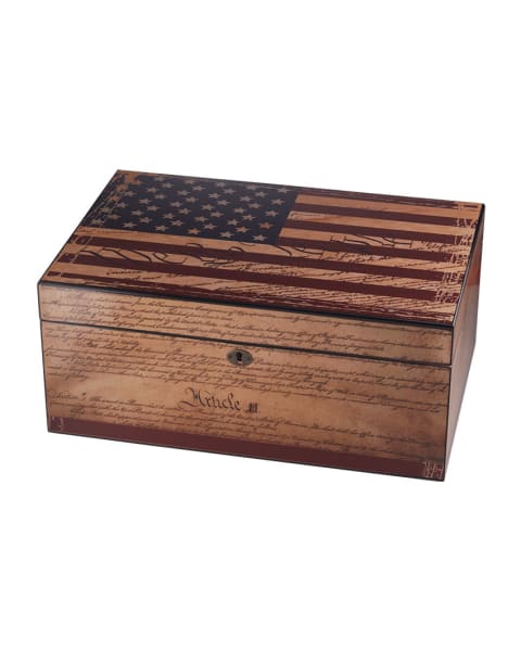 Constitution American Flag Humidor