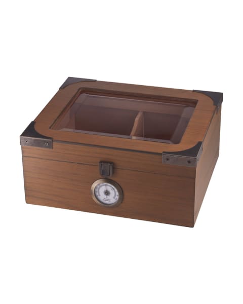 Newport White Oak Glass Top