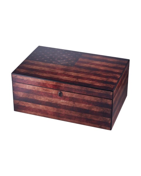Quality Importers Old Glory 100 Count Humidor