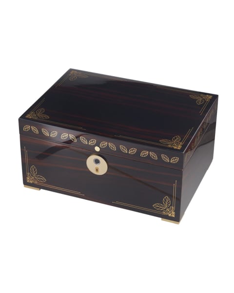 Oro Brown Fingerprint Lock Humidor