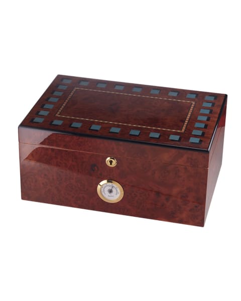 Santorini Rustic Burl With Blue Inlay