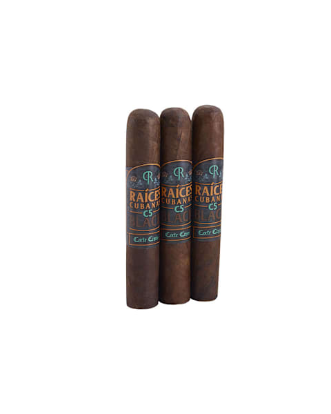 Raices Cubanas C5 Black Robusto Pack of 3 Cigars