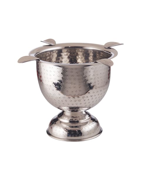 Stinky Tall Ashtray Hammered Stainless Steel