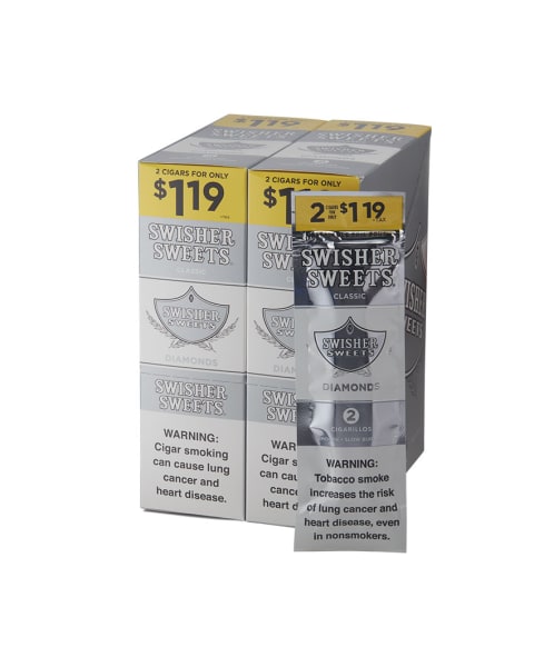 Swisher Sweets Diamonds Cigarillos 30/2 Upright of 60 Cigars