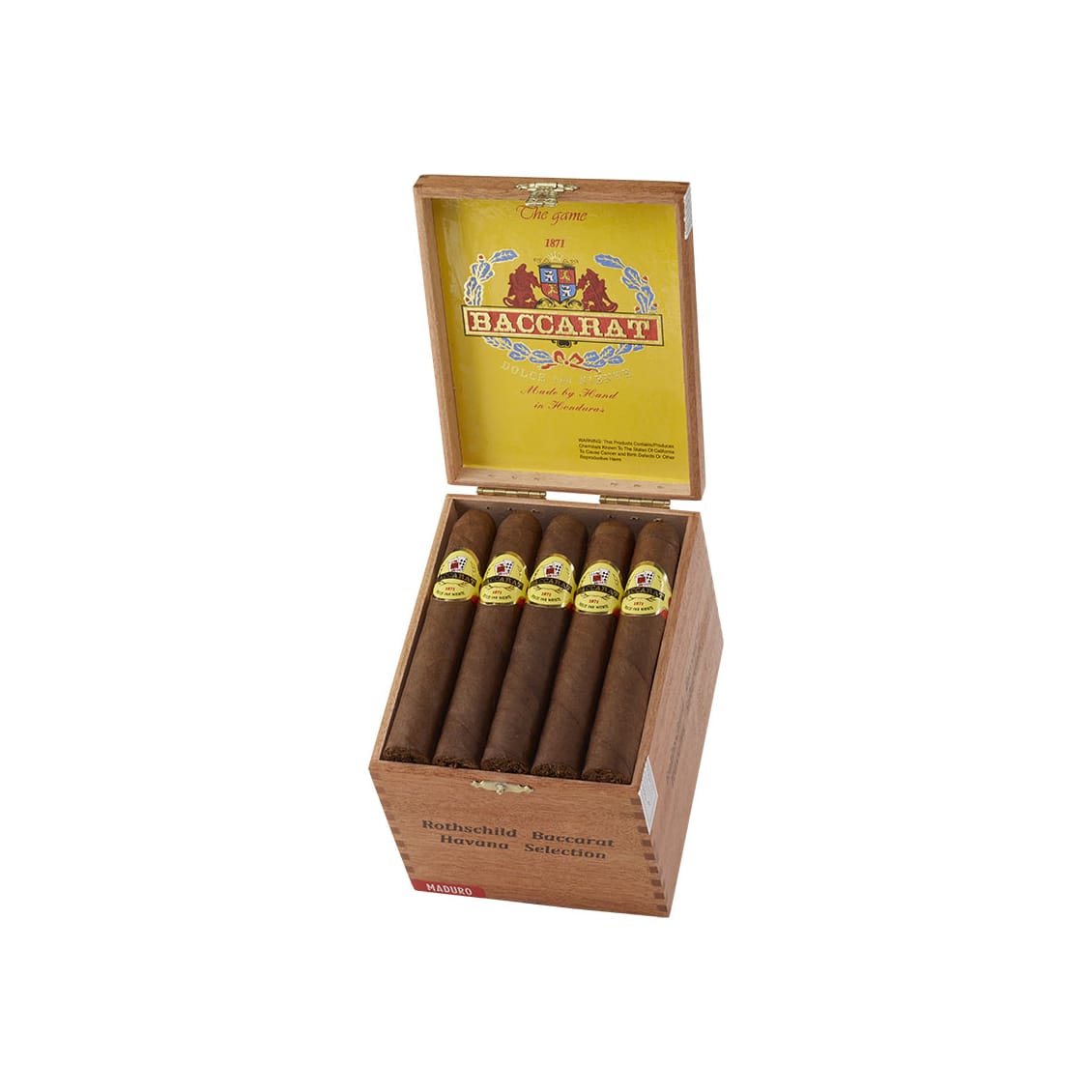 Baccarat Rothschild Maduro Box of 25 Cigars