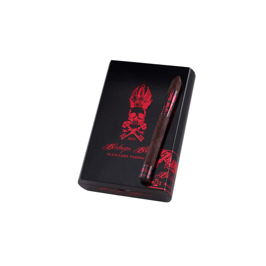 Black Label Bishops Blend Lancero Box of 12 Cigars