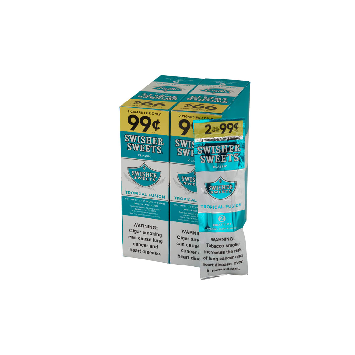 Swisher Sweets Tropical Fusion Cigarillos 30/2 Cigars - Natural | Famous Cigars Swisher Sweets Tropical Fusion Cigarillos 30/2 Cigars - Natural | Famous Cigars