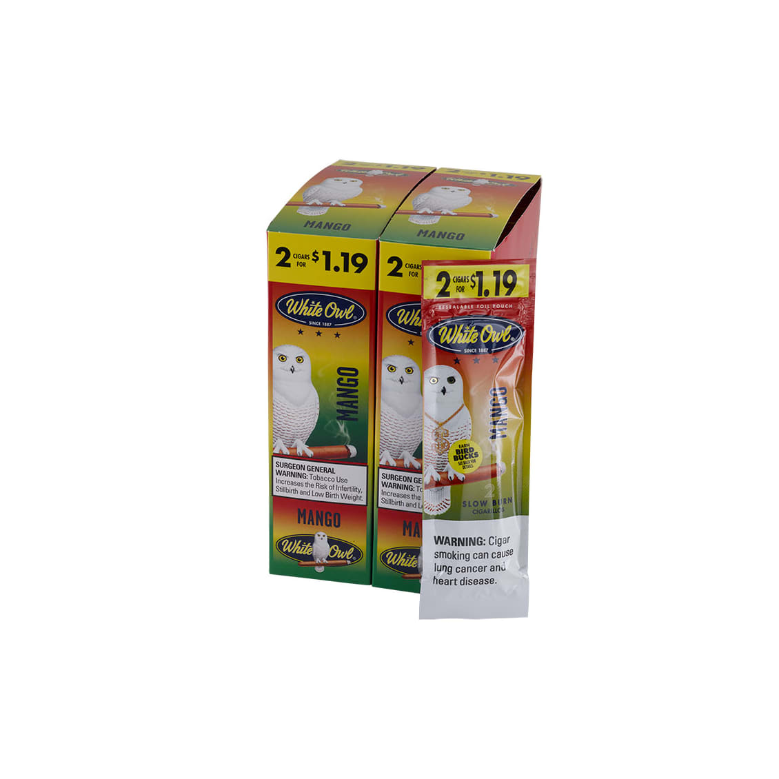 WHITE OWL CIGARSILLOS 2 FOR.1.19 MANGO 30CT