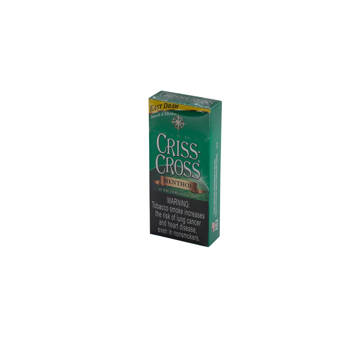 criss cross cigarette tobacco Criss Cross Heavy Weights Menthol 10/20 Cigars - Natural