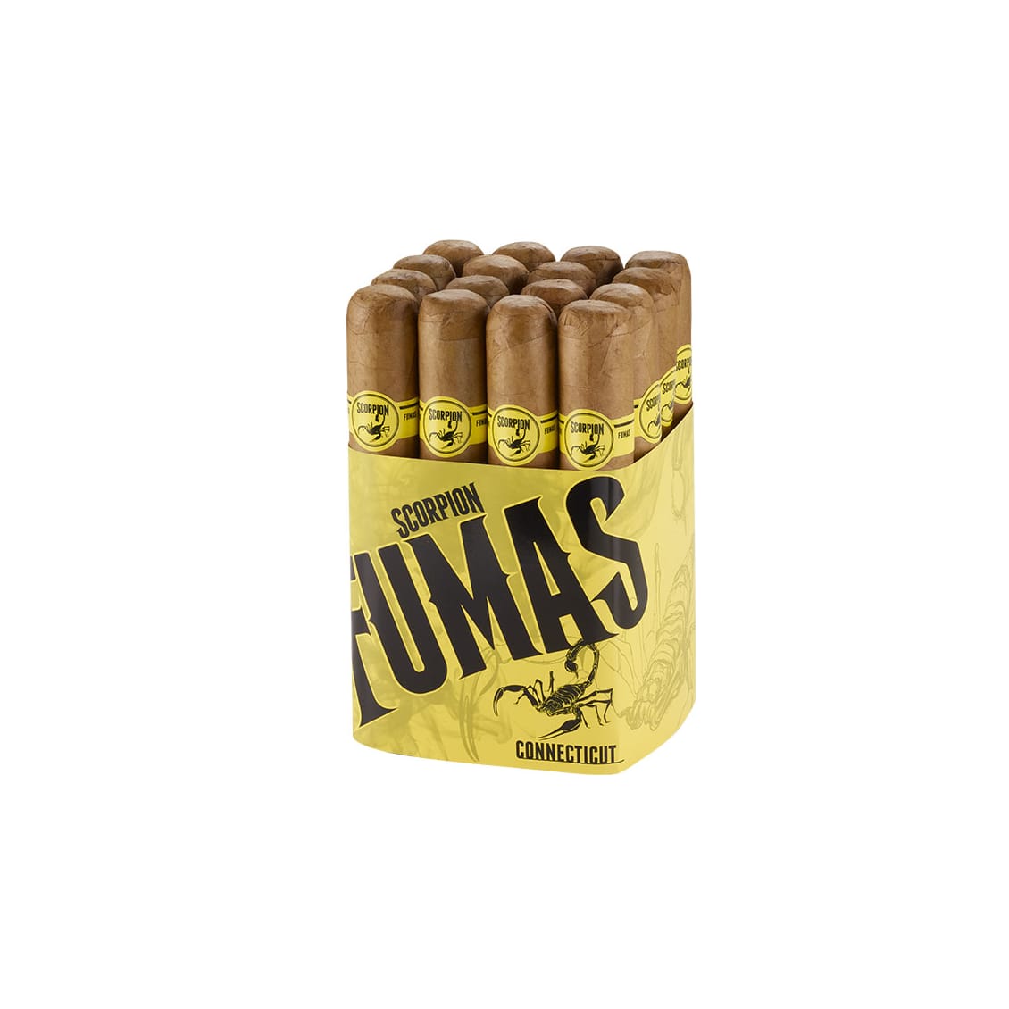 Camacho Scorpion Fumas Connecticut 6x60 Cigars - Natural | Famous