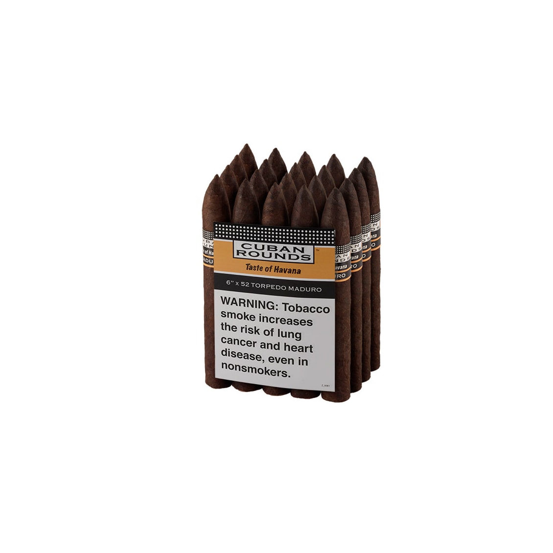 torpedo tobacco tin The Tabernacle 4 1/2" * 52 Perdomo Habano Bourbon Aged Connecticut