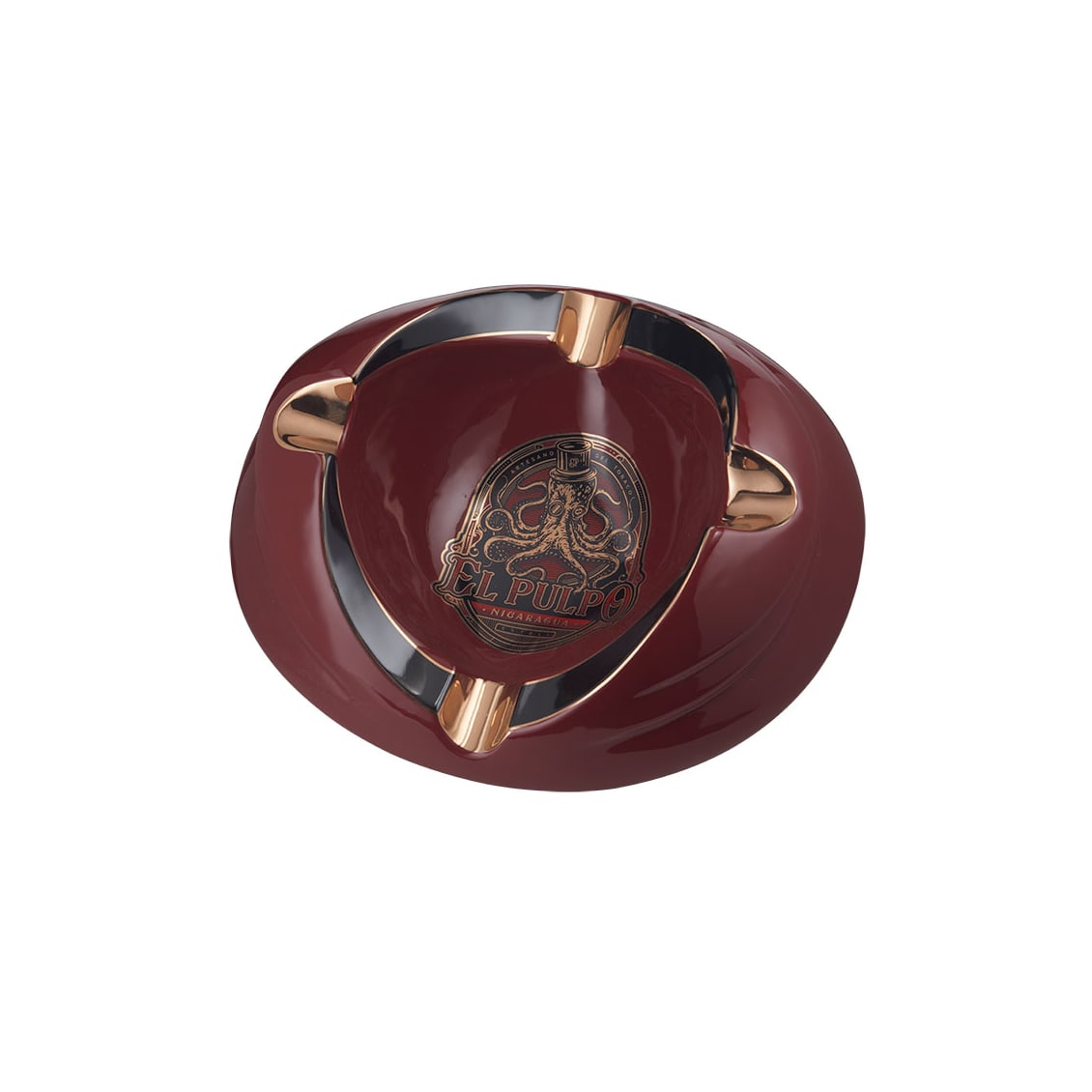 Red - El Pulpo Logo Ashtray