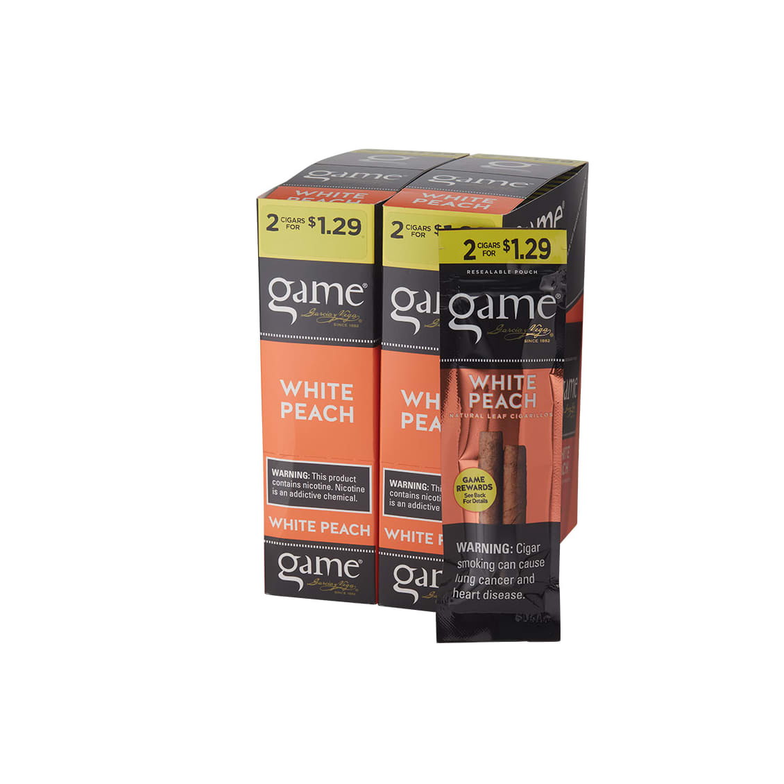 Garcia Y Vega Game Cigarillos White Peach (2)