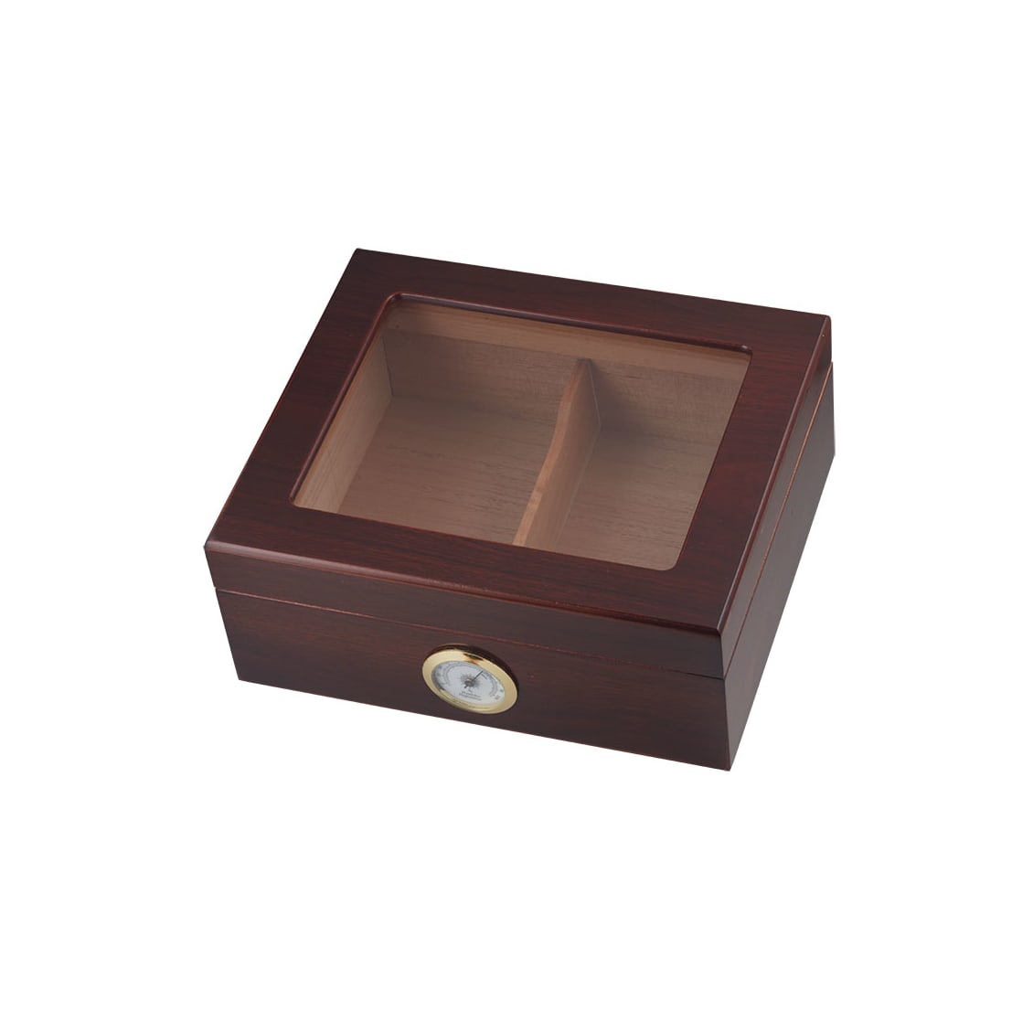 Capri Glass Top Mahogany