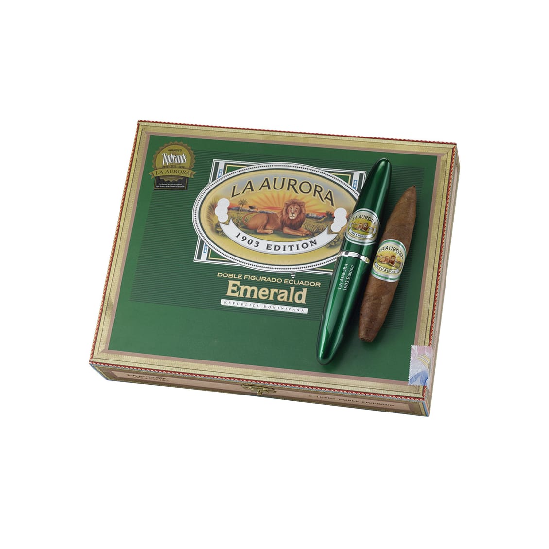 La Aurora Preferidos Emerald Ecuadorian Sungrown #2 Tubes