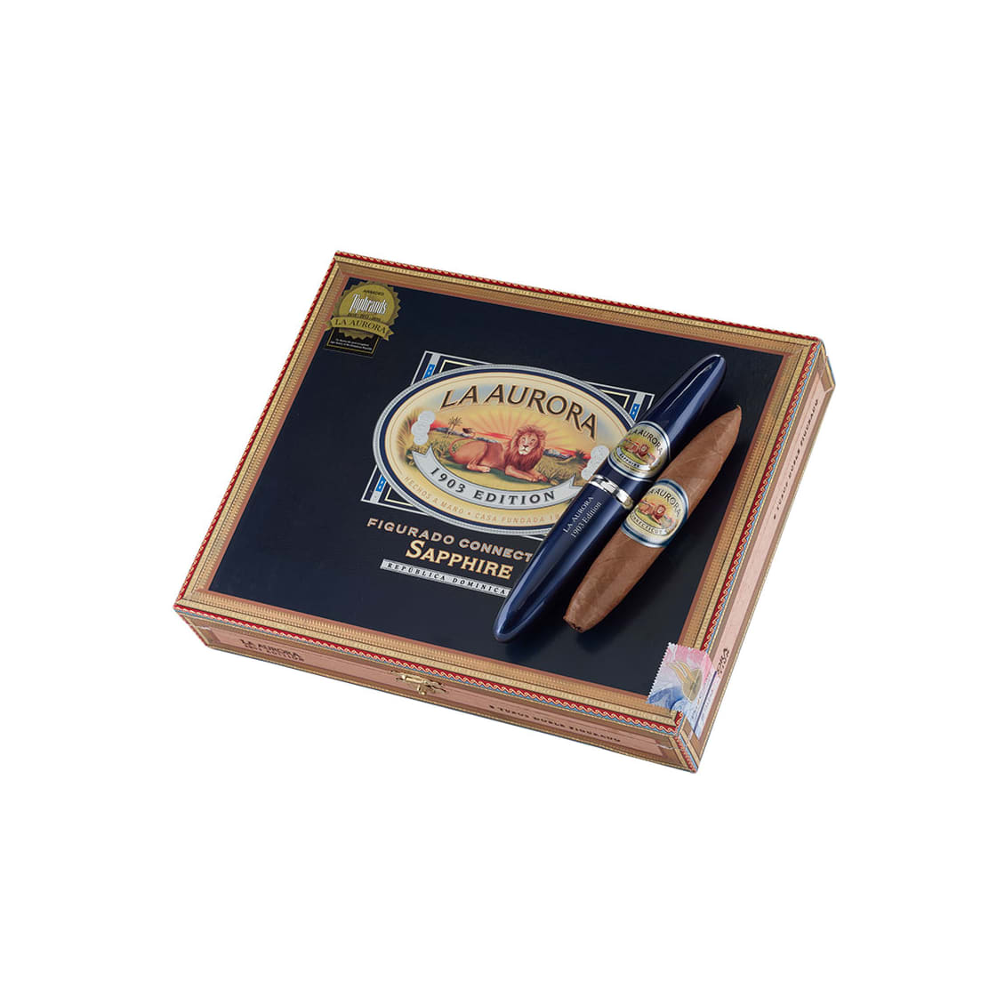 La Aurora Preferidos 1903 Sapphire Connecticut Shade Tubo