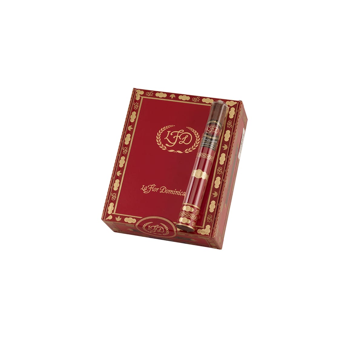 La Flor Dominicana Double Ligero Crystal Tubo Corona