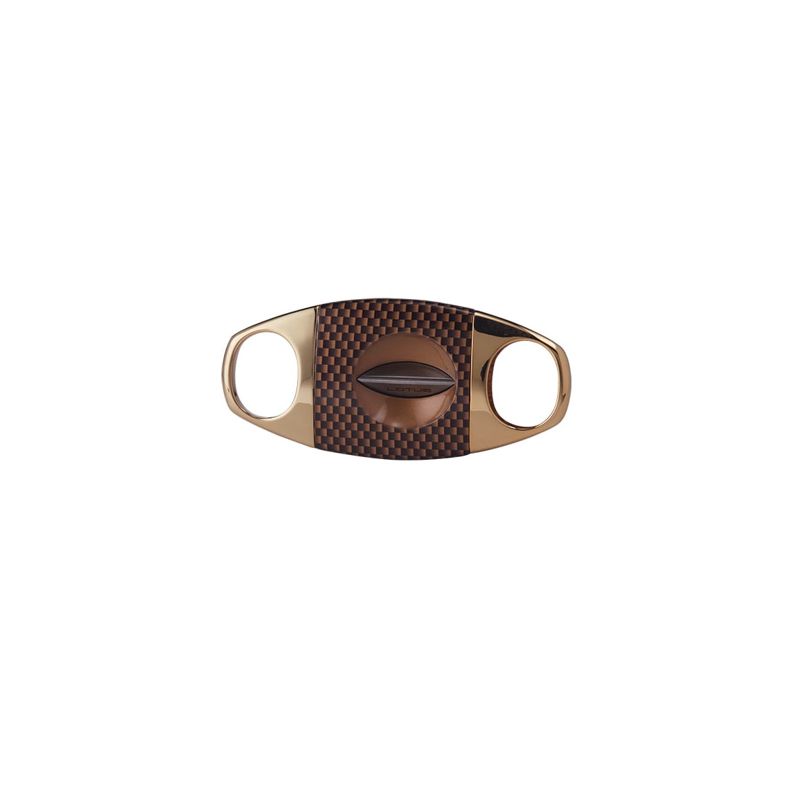 Lotus Jaws Carbon Fiber Serrated V Cutter Gold