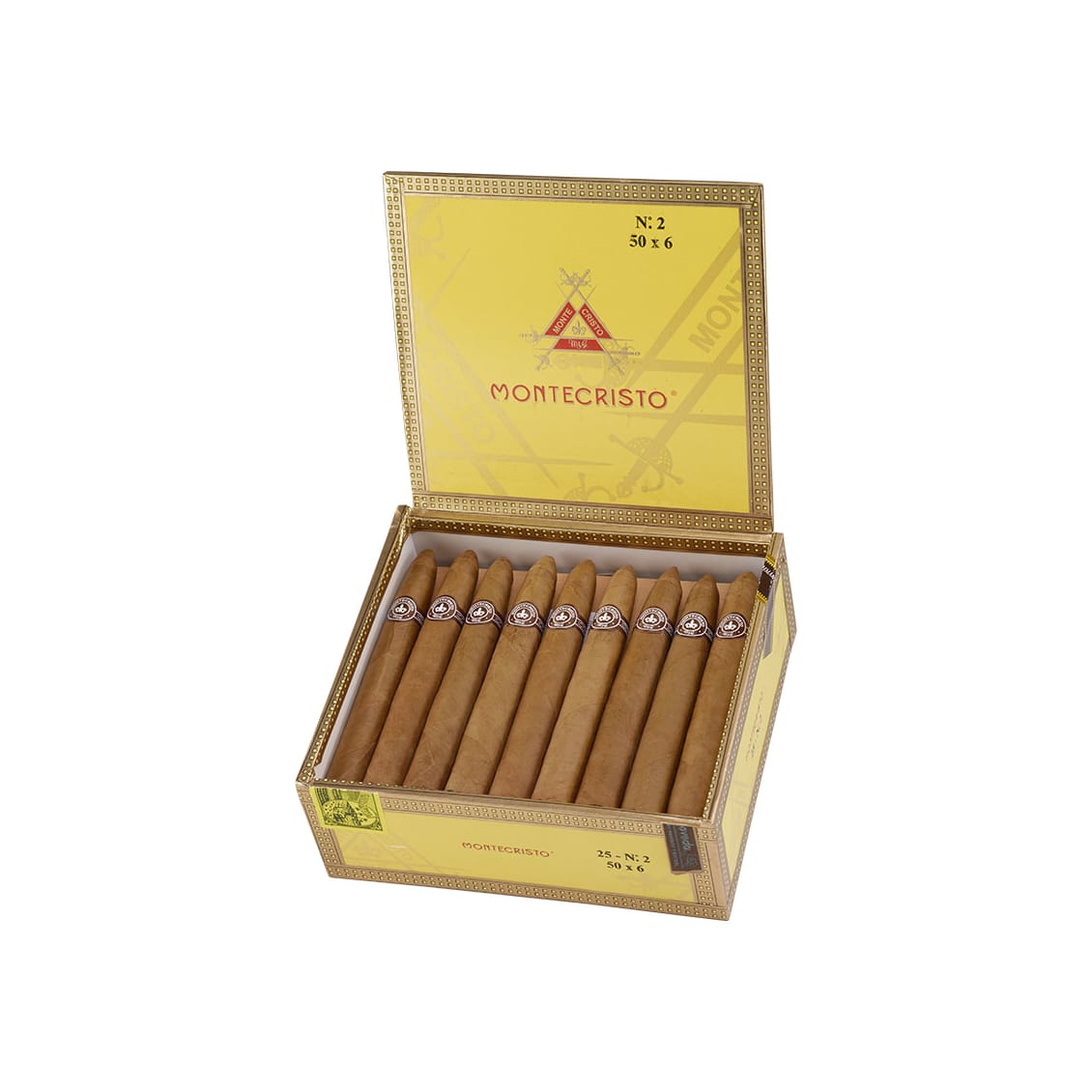 Montecristo Yellow No. 2 Torpedo Cigars - Natural | Famous Cigars