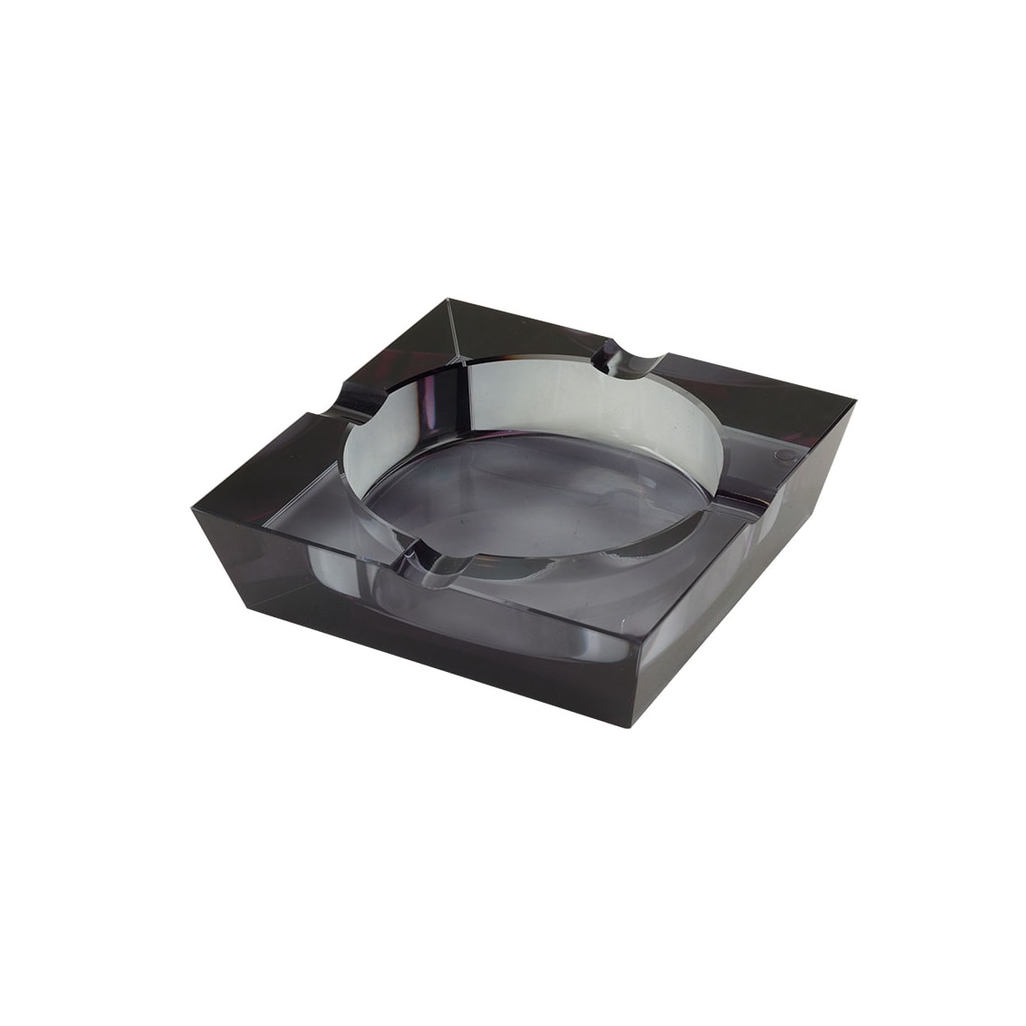 Crystal Black Tint Ashtray