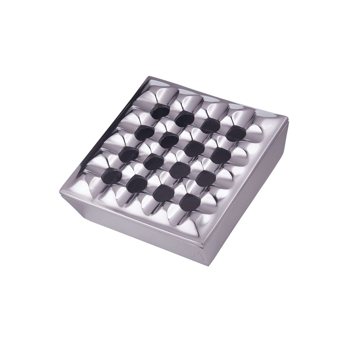 Polished Metal Grid Ashtray