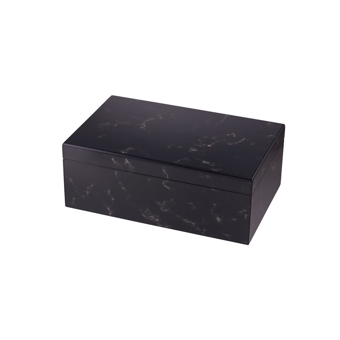 Quality Importers Capri Black Marble Humidor