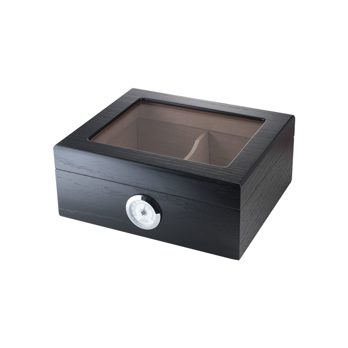 Capri Glass Top Black Oak