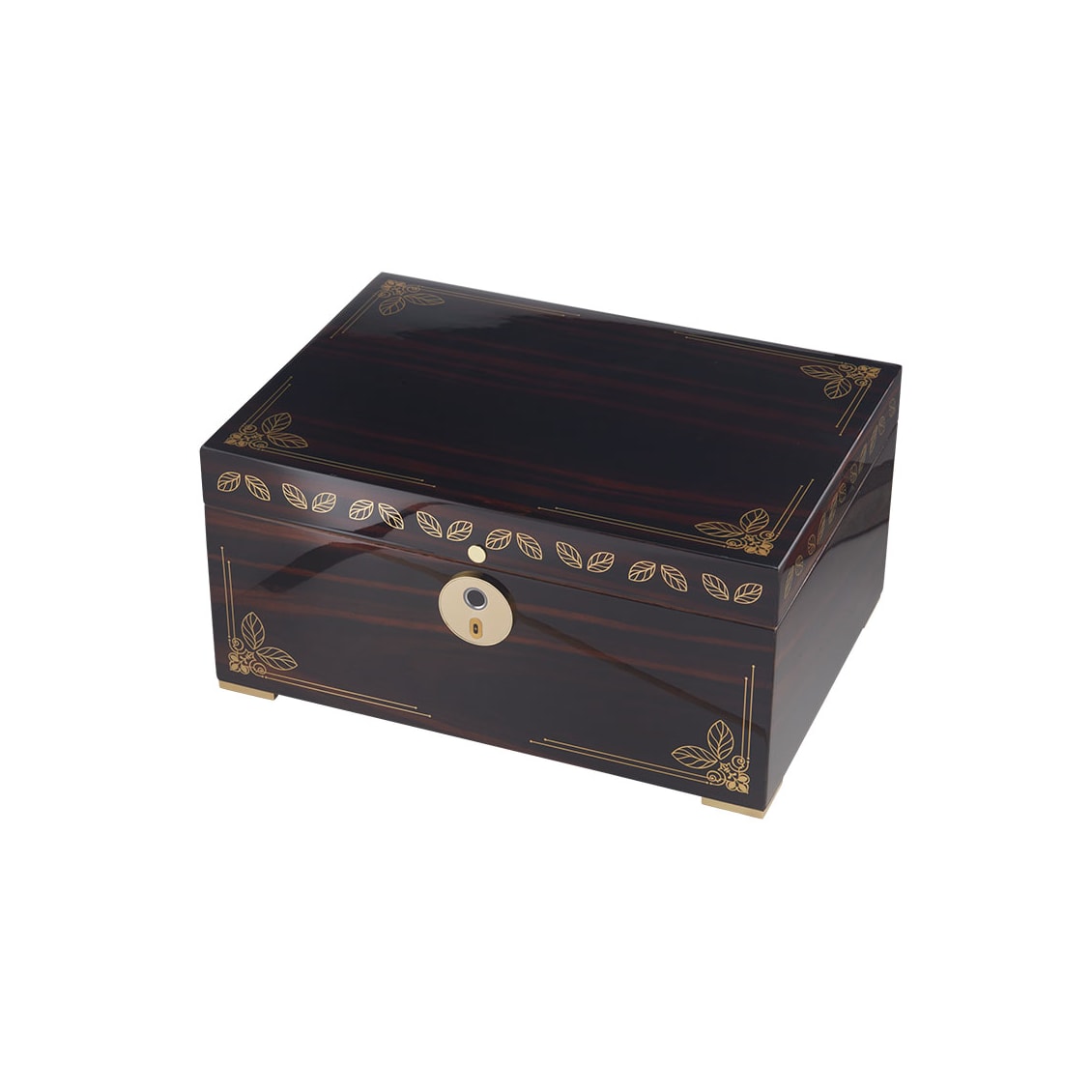 Oro Brown Fingerprint Lock Humidor