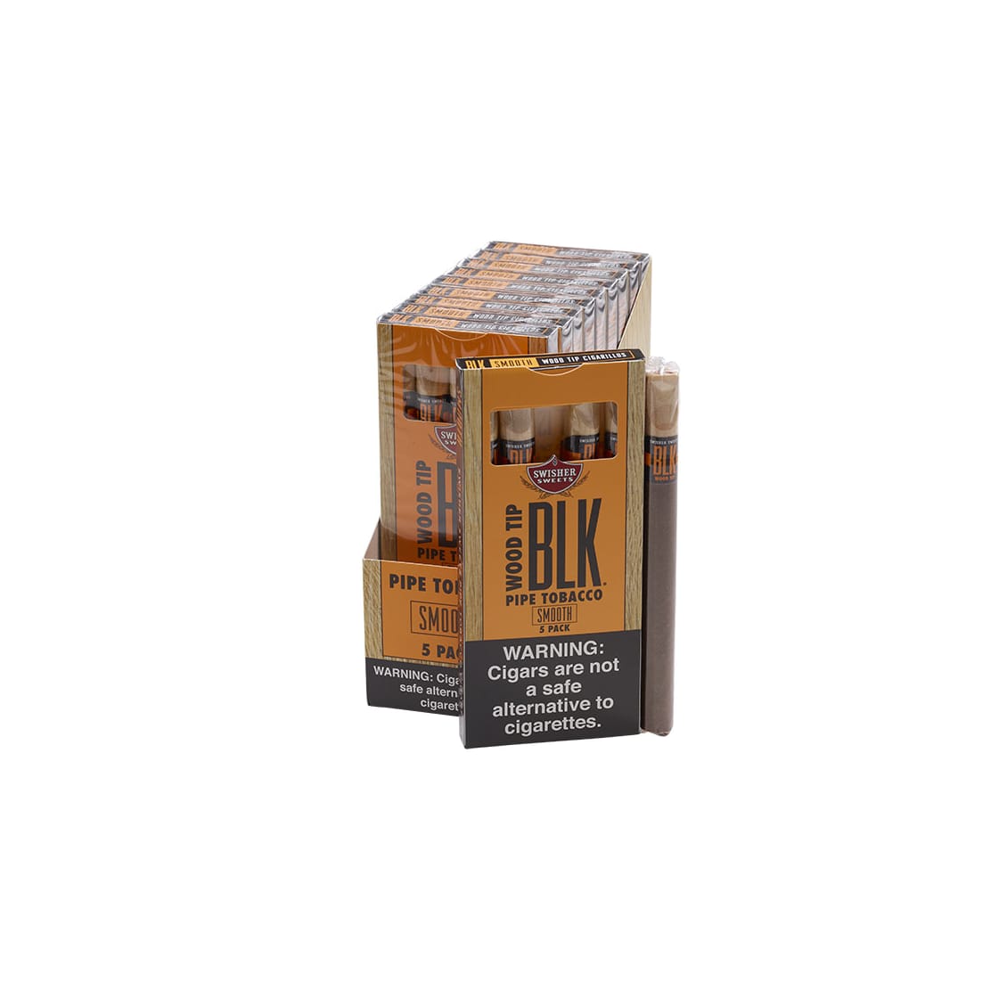 Swisher Sweet BLK Smooth Wood Tip